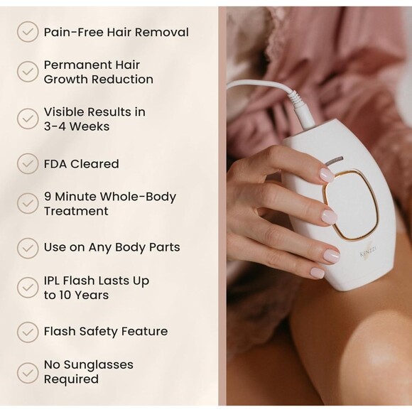 Kenzzi The Premium Hair Removal Handset Body & Face At Home IPL Hair Removal - Picture 13 of 13